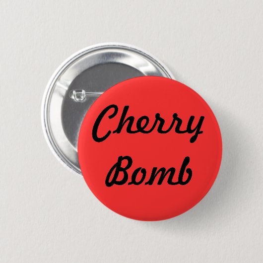 Button "Cherry Bomb" (Voorkant /achterkant)