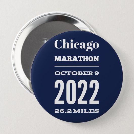 Button Chicago Marathon 2022 (Voorkant /achterkant)