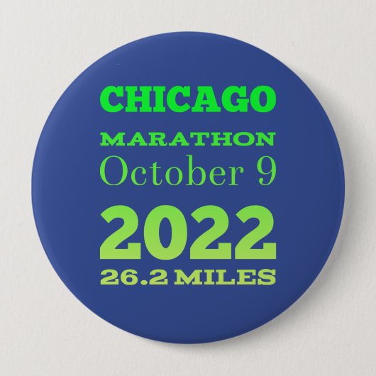 Button Chicago Marathon 2022 (Voorkant)