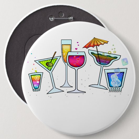 BUTTON COCKTAIL GLASSES (Voorkant /achterkant)
