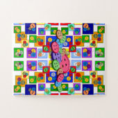 Button Collage Legpuzzel (Horizontaal)