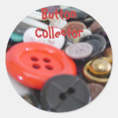 Button Collector Ronde Sticker (Voorkant)