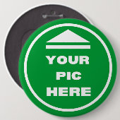 Button Colossal 6 inch - Voeg uw Afbeelding (Voorkant /achterkant)