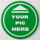 Button Colossal 6 inch - Voeg uw Afbeelding (Voorkant)