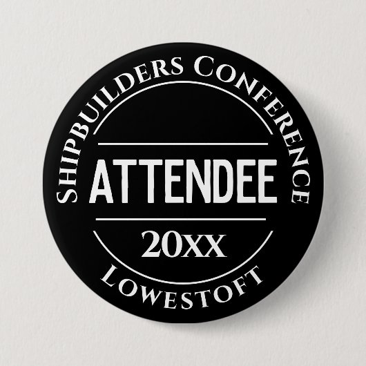 Button conferentietoegangspasje (Voorkant)