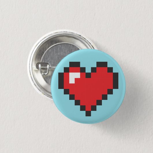 Button Coração 8bits (Voorkant /achterkant)