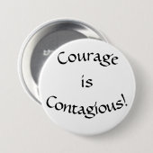Button, Courage is besmettelijke Button (Voorkant /achterkant)