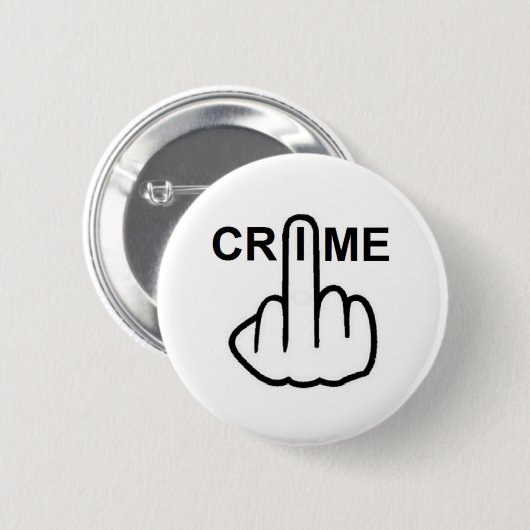 Button Crime Flip (Voorkant /achterkant)