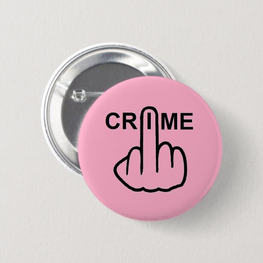 Button Crime Flip (Voorkant /achterkant)