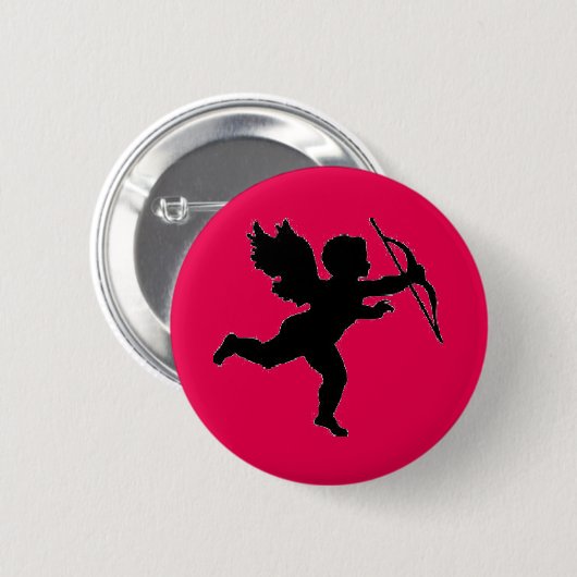 Button Cupid Black (Voorkant /achterkant)
