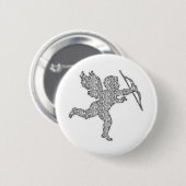 Button Cupid Silver (Voorkant /achterkant)