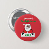 Button - Custom Family Christmas (naam toevoegen) (Voorkant /achterkant)
