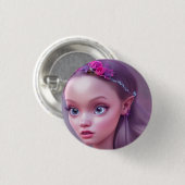 Button Cute Fairy Princess (Voorkant /achterkant)