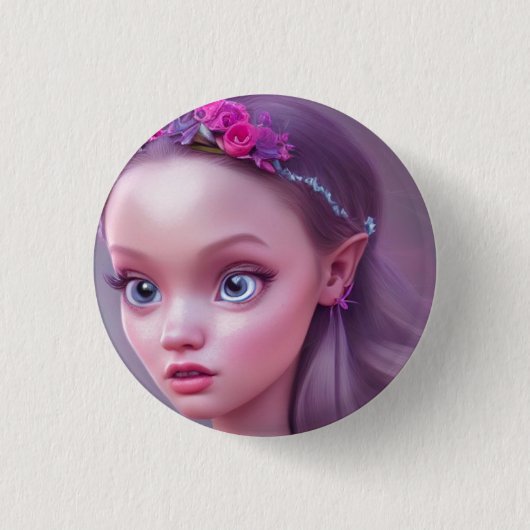Button Cute Fairy Princess (Voorkant)