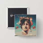 Button dampgolf esthetisch beeld (Voorkant /achterkant)