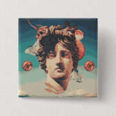 Button dampgolf esthetisch beeld (Voorkant)