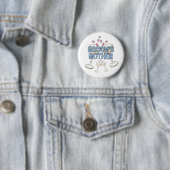 Button: De moeder van de bruidegom Ronde Button 5,7 Cm (In situ)