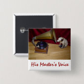 Button - De stem van zijn meester (Voorkant /achterkant)