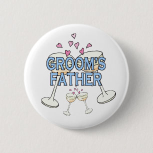 Button: De vader van de bruidegom Ronde Button 5,7 Cm