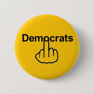Button-democraten Ronde Button 5,7 Cm