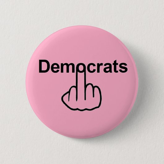 Button-democraten Ronde Button 5,7 Cm (Voorkant)