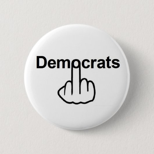 Button-democraten Ronde Button 5,7 Cm (Voorkant)