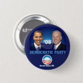 Button Democratische Partij (Voorkant /achterkant)