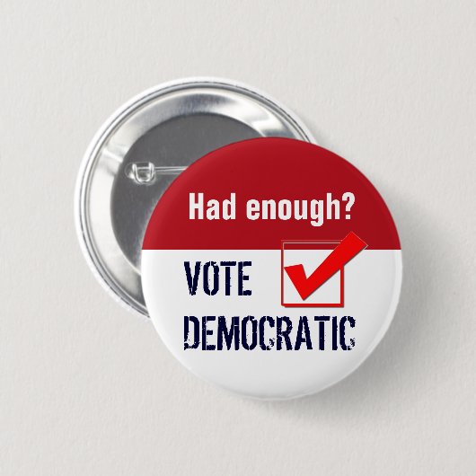 Button - Democratische stemming (Voorkant /achterkant)