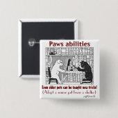Button die mensen vertelt dat oudere honden kunnen (Voorkant /achterkant)