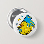 Button Duck with Deafflag Design (Voorkant /achterkant)