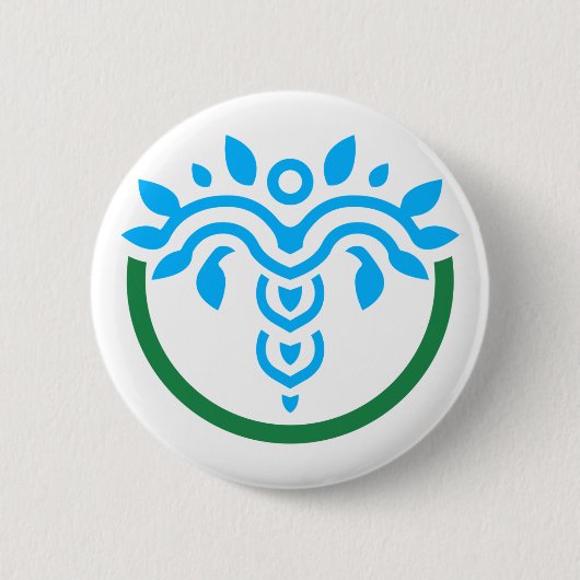 BUTTON. Embleem = geen handbediende Ronde Button 5,7 Cm (Voorkant)