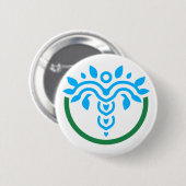 BUTTON. Embleem = geen handbediende Ronde Button 5,7 Cm (Voorkant /achterkant)