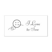 Button- en threadkunststempel rubberstempel (Afrduk)