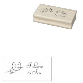 Button- en threadkunststempel rubberstempel (Gestempeld)