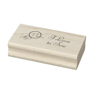 Button- en threadkunststempel rubberstempel