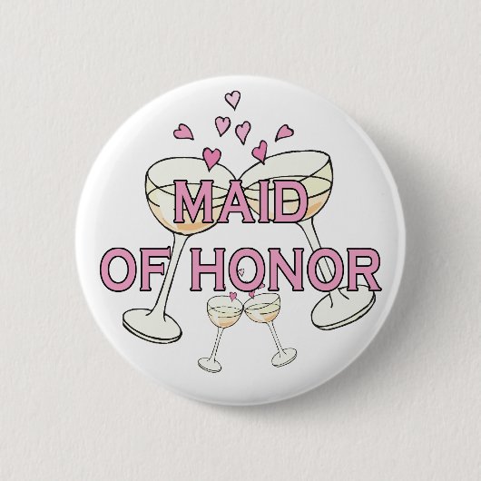 Button: Eredienster Ronde Button 5,7 Cm (Voorkant)