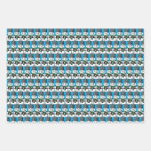 Button Eyed Snowman Inpakpapier Vel (Voorkant 3)