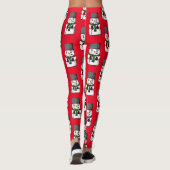 Button Eyed Snowman Leggings (Achterkant)
