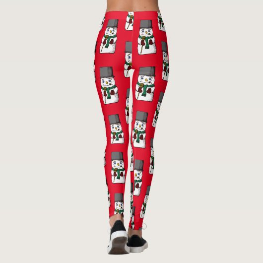 Button Eyed Snowman Leggings (Achterkant)