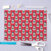 Button Eyed Snowman Tissuepapier (Craft)