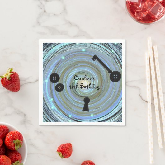 Button Eyes & Skeleton Sleutel Andere Wereldpartij Servet (Insitu)