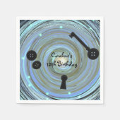 Button Eyes & Skeleton Sleutel Andere Wereldpartij Servet (Voorkant)