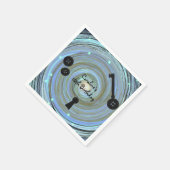 Button Eyes & Skeleton Sleutel Andere Wereldpartij Servet (Hoek)