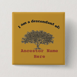 Button - Familienaam en naam van de anker