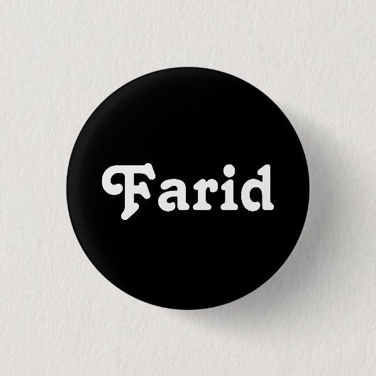 Button Farid (Voorkant)