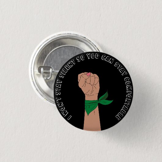 Button feministische activiste (Voorkant /achterkant)