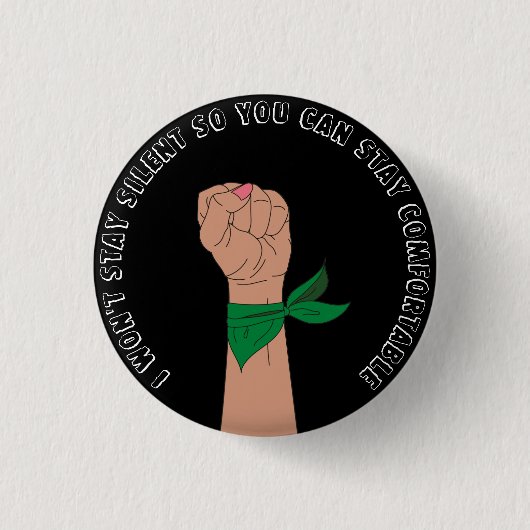 Button feministische activiste (Voorkant)