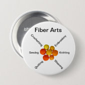 Button - Fibre Arts (Voorkant /achterkant)