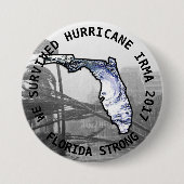 Button Florida Sterke orkaan IRMA 2017 (Voorkant)
