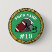 Button Football - Voeg naam & nummer toe (Voorkant)